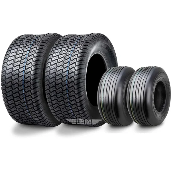 Set 4 Wanda Zero-Turn Lawn Mower Turf Tires 13x5-6 Front & 23x10.5-12 Rear /4PR -13080-13049
