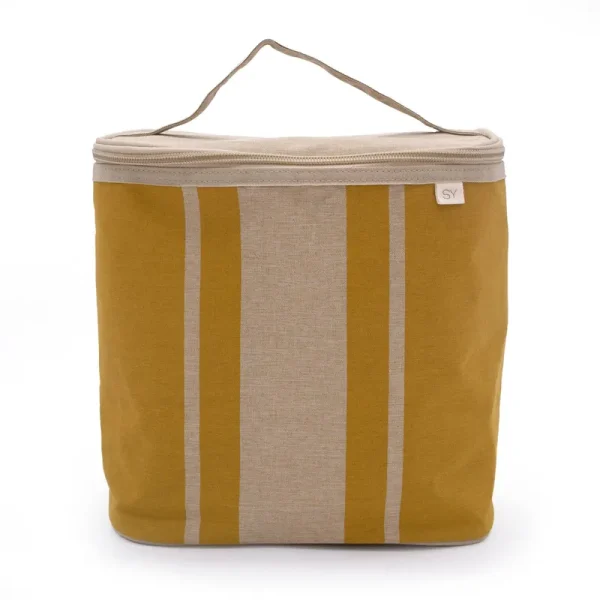 SoYoung Lunch Bag - Mustard Stripes