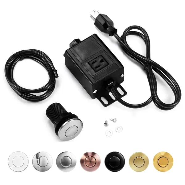 Sink Top Air Switch Kit Garbage Disposal Part Built-Out Adapter Switch