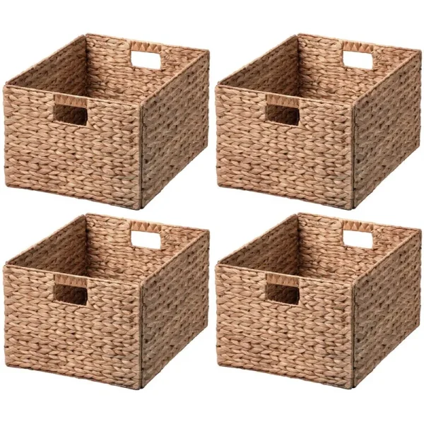 Rattan Wicker Basket Set Three Posts