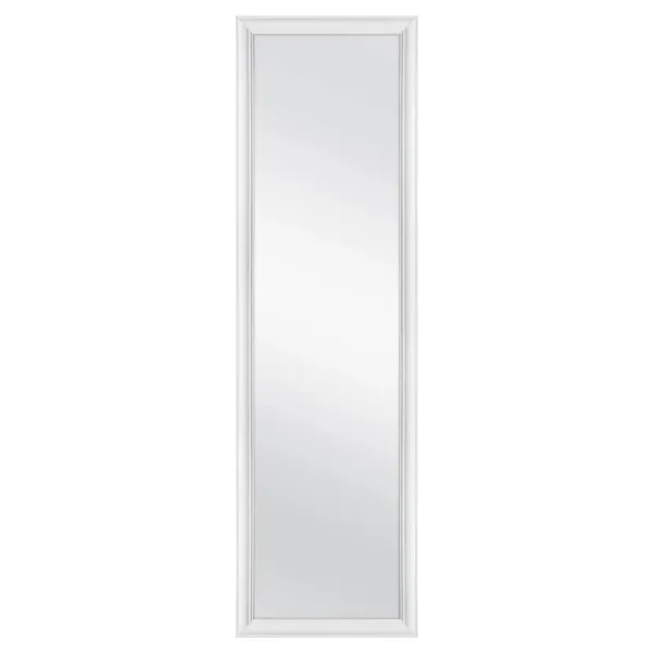 Mainstays 15" x 51" White Over-The-Door Mirror - Each