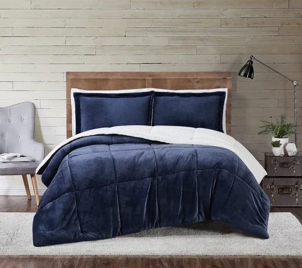 Truly Soft Cuddle Warmth Comforter Set - Indigo - Full/Queen