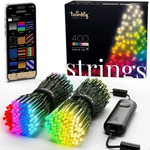 Twinkly - TWS400SPP Special Edition 400 RGB+White LED String Lights -