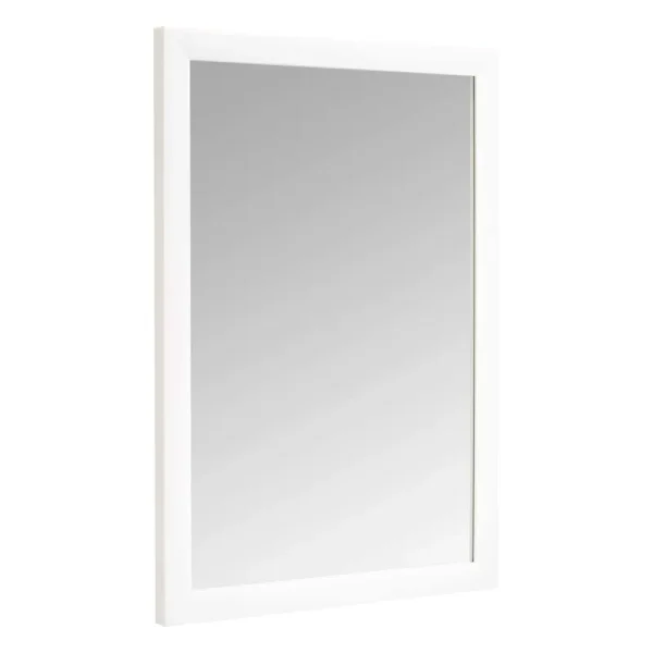 AmazonBasics Rectangular Wall Mirror - 20" x 28", Standard Trim, White