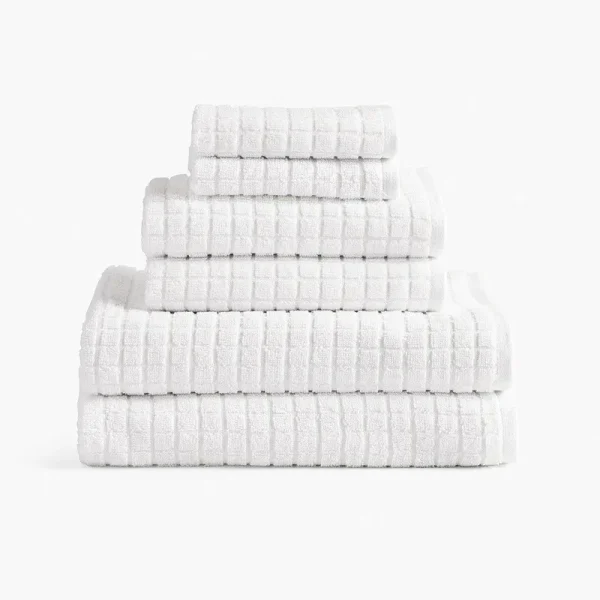 Under The Canopy Cotton & Hemp Towel - White White / Bath Towel
