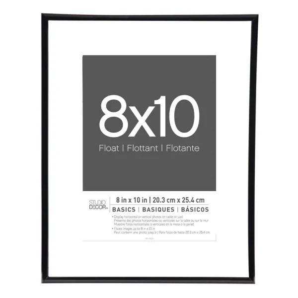 Black Thin Float Frame, Basics by Studio Decor | 8" x 10" | Michaels