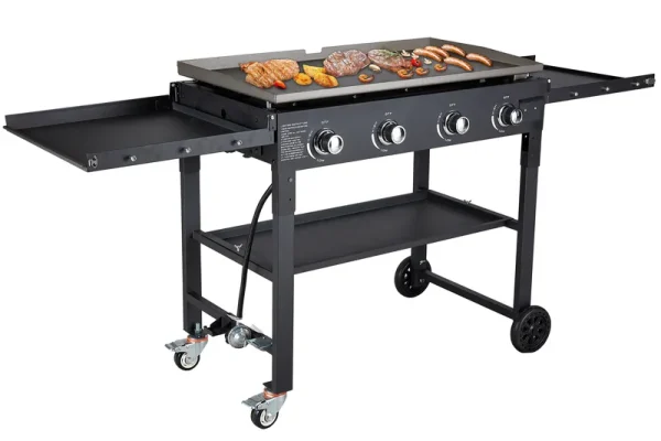 4 Burner 36 Outdoor Propane Gas Griddle Grill Cooking Station