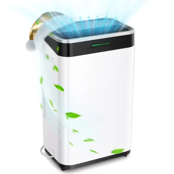 KISSAIR 15 Pint Dehumidifier, Max 3000 Sq.ft Coverage Area, 3 Operation Modes, 24H Timer, Basement/Bathroom/Laundry Room