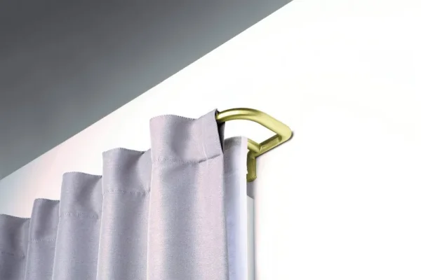 Umbra Twilight Double Curtain Rod Set C Wrap Around Design Is Ideal for Blackout or Room Darkening Panels 48-88 inch 122-224cm