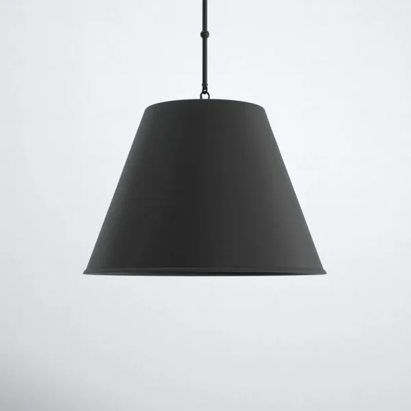 Presley 1 - Light Single Empire Pendant Finish: Matte Black, Size: 8.5" H x 12" W x 12" D