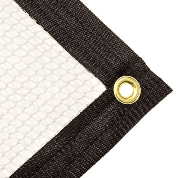 White Knitted Shade Cloth for Greenhouse 40% 6' x 12' - Be Cool Solutions