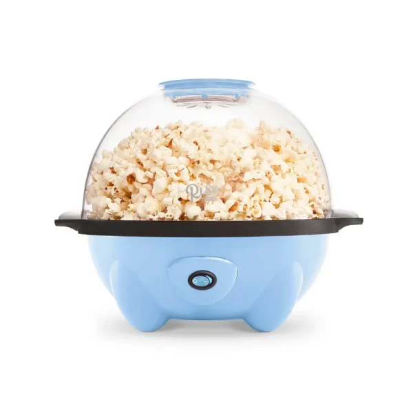 Rise by Dash 4.5 Qt. Sky Blue Stirring Popcorn Popper