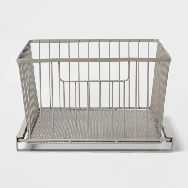Open Drawer Organizer Brushed Nickel - Brightroom