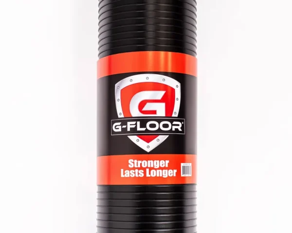 G-Floor 5' x 10' Ribbed Garage Flooring Cover - Midnight Black