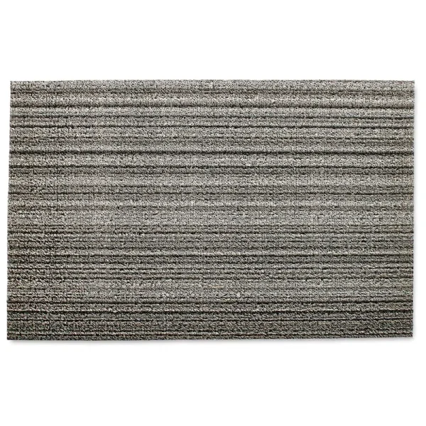 Chilewich Skinny Stripe Shag Mat Birch 18" x 28"