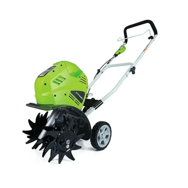 Greenworks 10" 40 Volt Front - Tine Standard Rotating Battery Powered Walk Behind Garden Cultivator