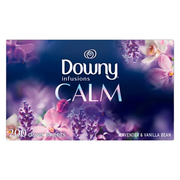 Downy Infusions Dryer Sheets, Calm, Lavender & Vanilla Bean - 200 sheets