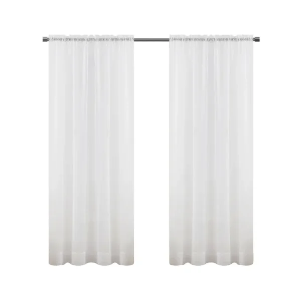 Mainstays Sheer Voile Single Curtain Panel - White - 59X84 in