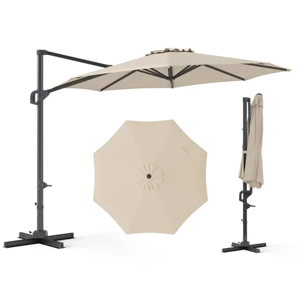 Tangkula 10ft Patio Umbrella with Aluminum Pole
