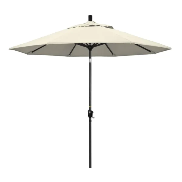 California Umbrella 9 ft. Aluminum Push Button Tilt Olefin Market Umbrella Beige