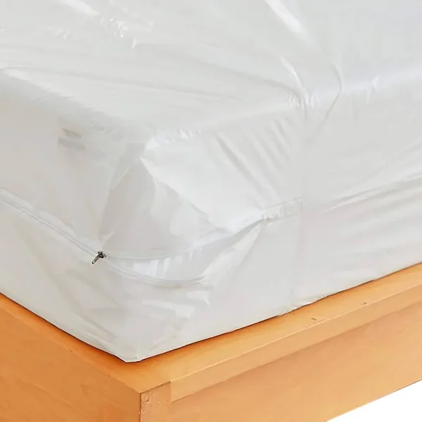 SOFINNI Waterproof Zippered Plastic Mattress Protector Encasement, Vinyl Mattress Cover Proof (Twin)
