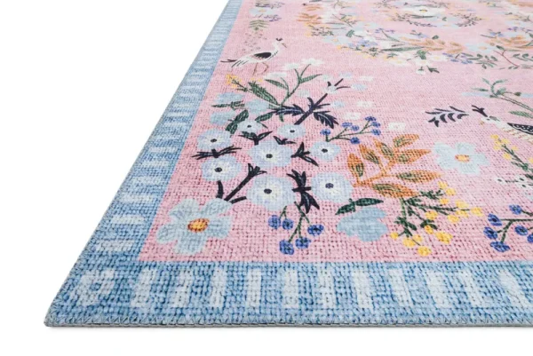 Loloi Rifle Paper Palais PAL-03 Rug, Rose / Sky / 7'6" x 9'6"