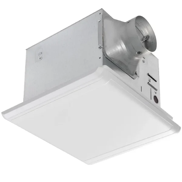 Homewerks 7107-03HW Bathroom Fan Ceiling Mount Exhaust Ventilation 1.0 Sones, 110 CFM, Energy Star, White