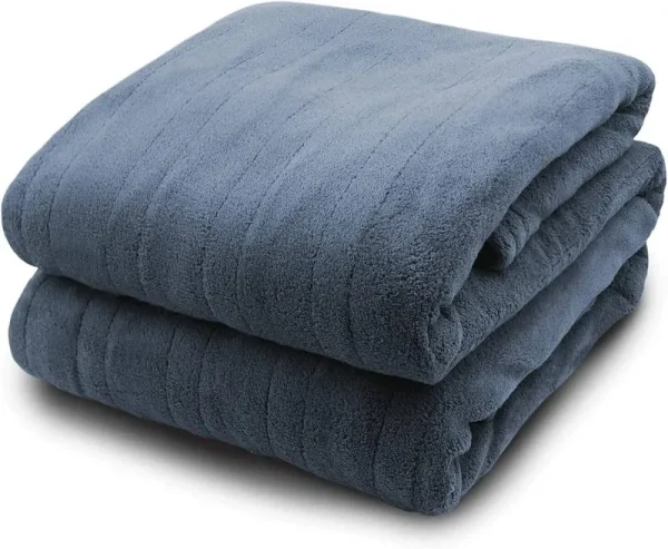 Biddeford Blankets Comfort Knit Electric Blanket, King, Navy