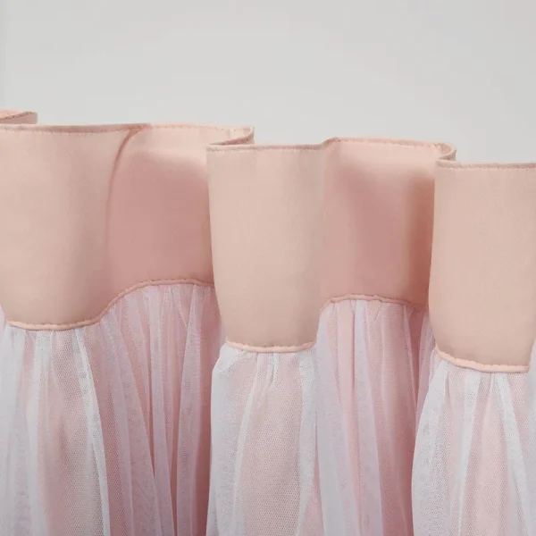Exclusive Home Curtains Catarina Layered Solid Blackout and Sheer Hidden Tab Top Curtain Panels 52x108 Rose Blush