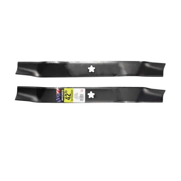 Maxpower 2 Blade Set for Many 42 in. Craftsman, Husqvarna, Poulan Mowers replaces OEM #'s 139775 and 532139775