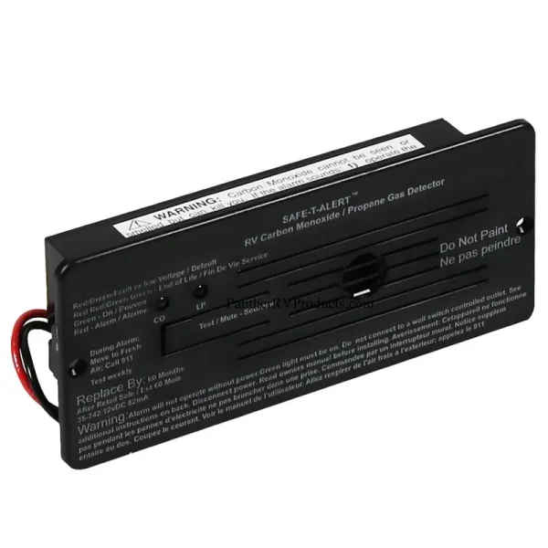 Safe-T-Alert 35-742-BL Black Flush Mount Carbon Monoxide & Propane Alarm Combo