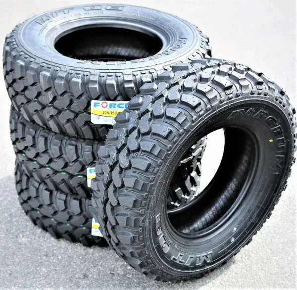 Set of 4 Forceum M/T 08 235/75R15 104/101Q C 6 Ply Mud Light Truck Tires