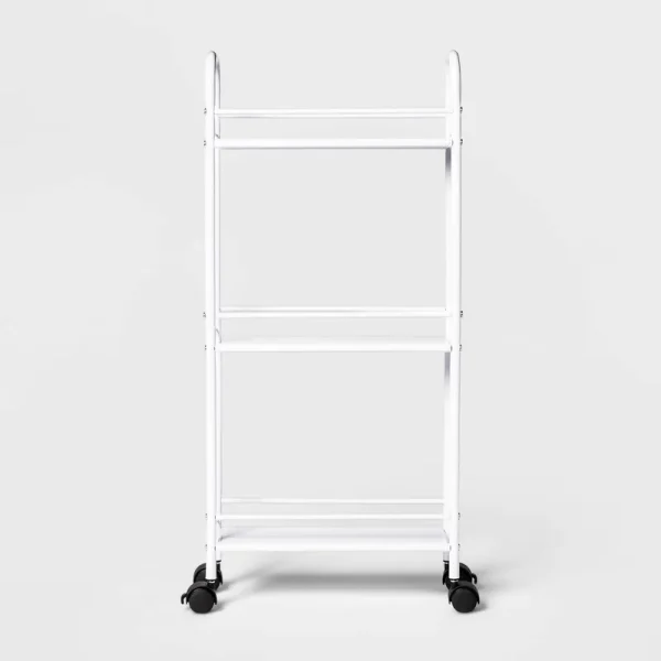 Narrow Storage Cart White - Room Essentials