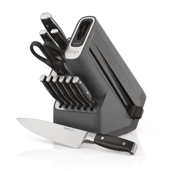 Ninja Foodi Neverdull Premium 12 - Piece Knife System with Built - in Sharpener, K32012