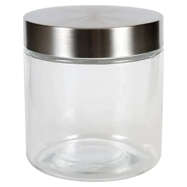 Glass Jars with Stainless Steel Lids 29.75-fl.oz.