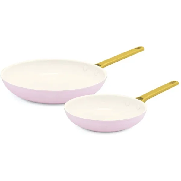 GreenPan Reserve Blush 2-Piece 8-Inch & 10-Inch Ceramic Nonstick Fry Pan Set