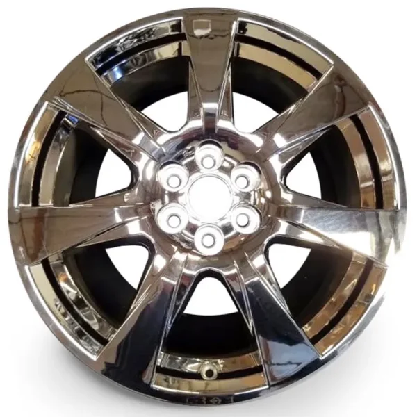 Brand New Single 20" 20x8 Alloy Wheel with Chrome Clad Cover for Cadillac SRX 2010 2011 2012 2013 OEM Design Replacement Rim 4666 04666