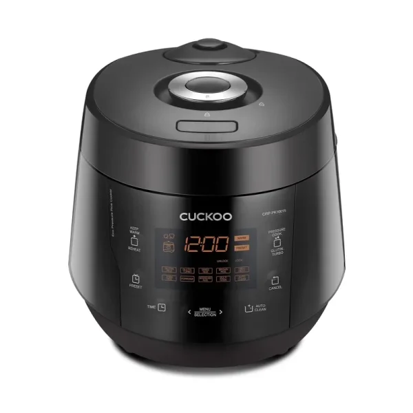 CUCKOO CRP - PK1001S 10 - Cup (Uncooked) / 20 - Cup (Cooked) Heating Pressure Rice Cooker & Warmer (Black)