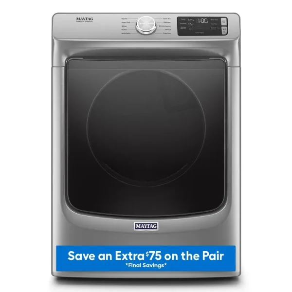 Maytag MED5630HC 7.3 Cu ft Electric Dryer Metallic Slate