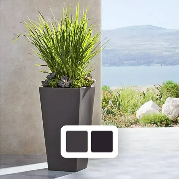 Member's Mark Tall Square Planter Black