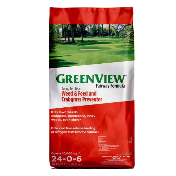 Greenview 2129268 Fairway Formula Spring Fertilizer Weed & Feed + Crabgrass Prev