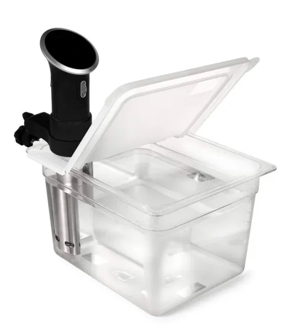 Everie Sous Vide Container 12 Quart Evc-12 with Collapsible Hinge Lid for Anova