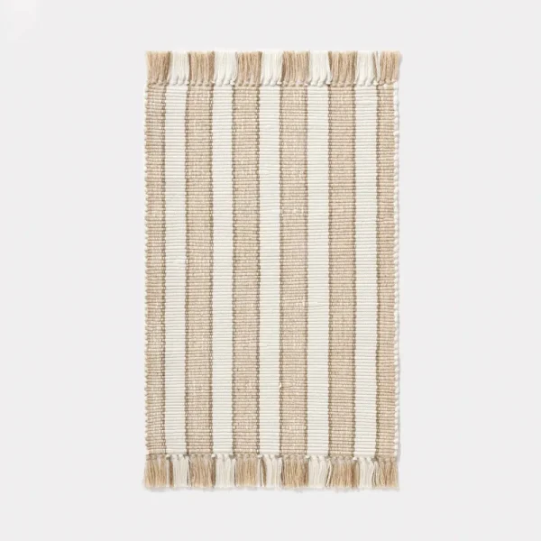 25"x38" Handloom Striped Indoor/Outdoor Accent Rug Natural - Threshold Designed with Studio McGee