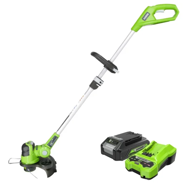 Greenworks 12-Inch 24V Cordless String Trimmer, Battery Included