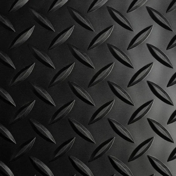Black 36 in. x 12 ft. Vinyl Diamond Plate Commercial Grade Matting