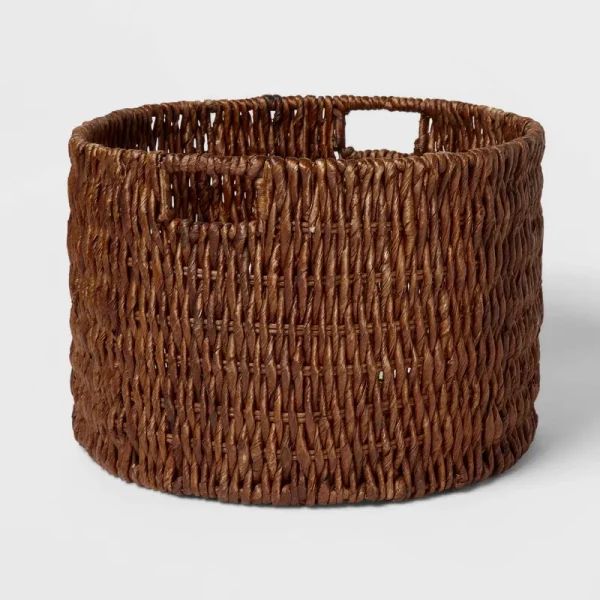 Brightroom Woven Banana Bark Floor Basket | Target
