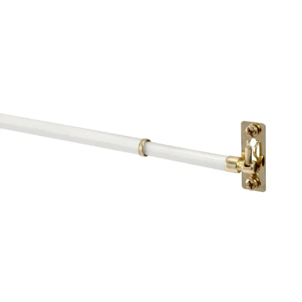 Mainstays 21-38 inch Adjustable Swivel Sash Rod, 5/16 inch Diameter, White