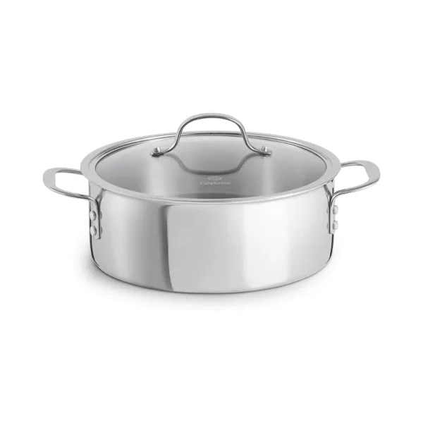 Calphalon Tri - Ply Stainless Steel Dutch Oven with Cover, 5 QT