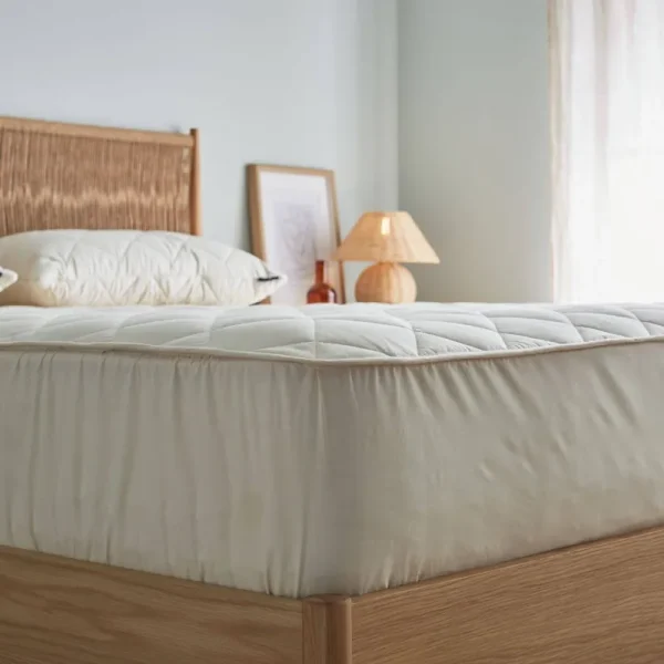 Wool Mattress Protector from Woolroom, Deluxe Washable - Twin (39x75 inch)