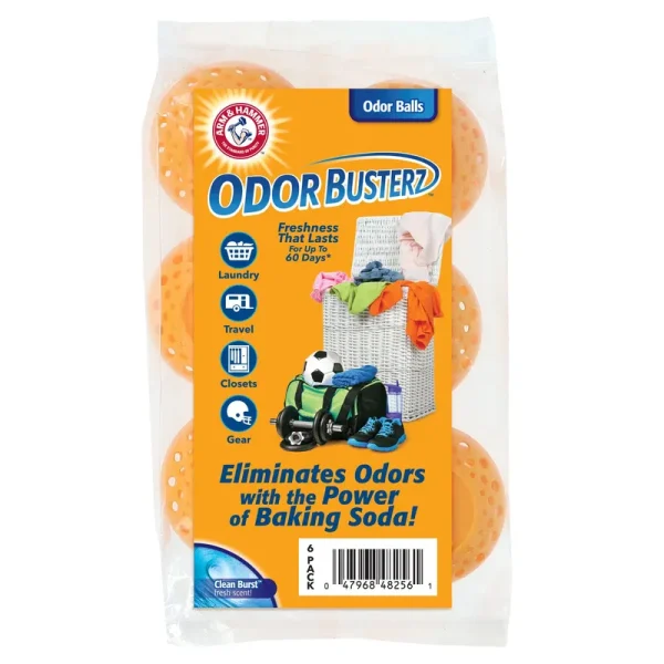 Arm & Hammer Odor Busterz Balls 6 Pack Orange 6 Piece